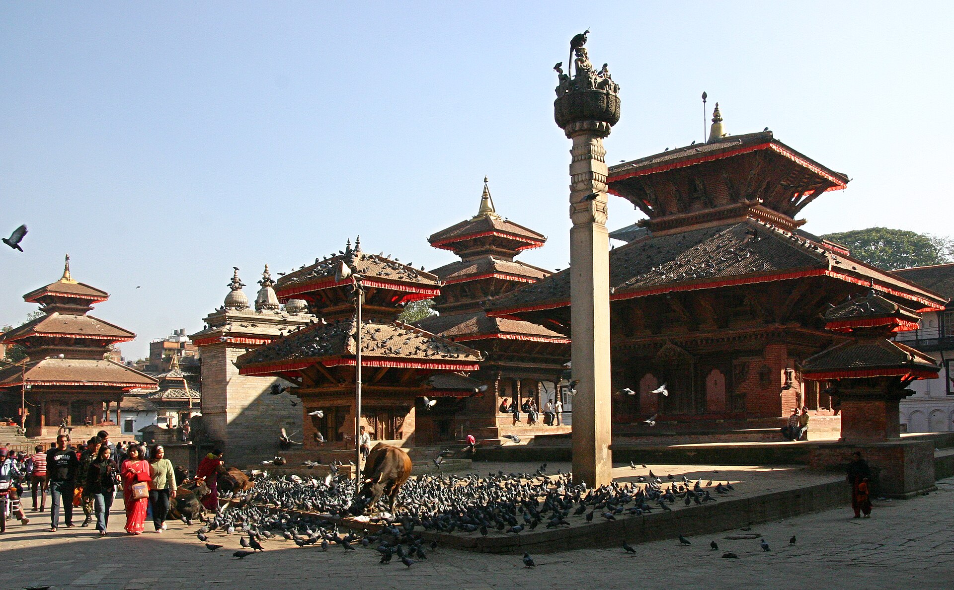 Kathmandu (KTM) — สนามบินคอริดอร์ผู้แสวงบุญพุทธ ไปอินเดีย เนปาล ศรีลังกา, photo via Wikimedia Commons (media-list scan)